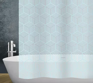 Shower curtain PEVA Cubic