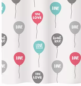 Duschvorhang Textil Love