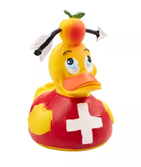 Badeente Wilhelm Tell gelb